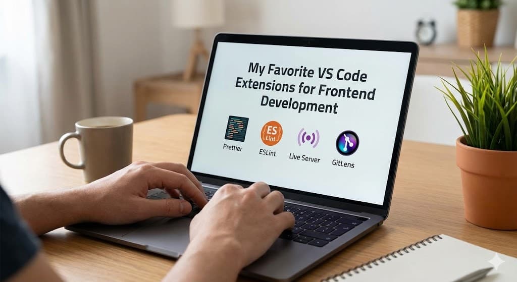VS Code editor screen with extensions icon highlighted
